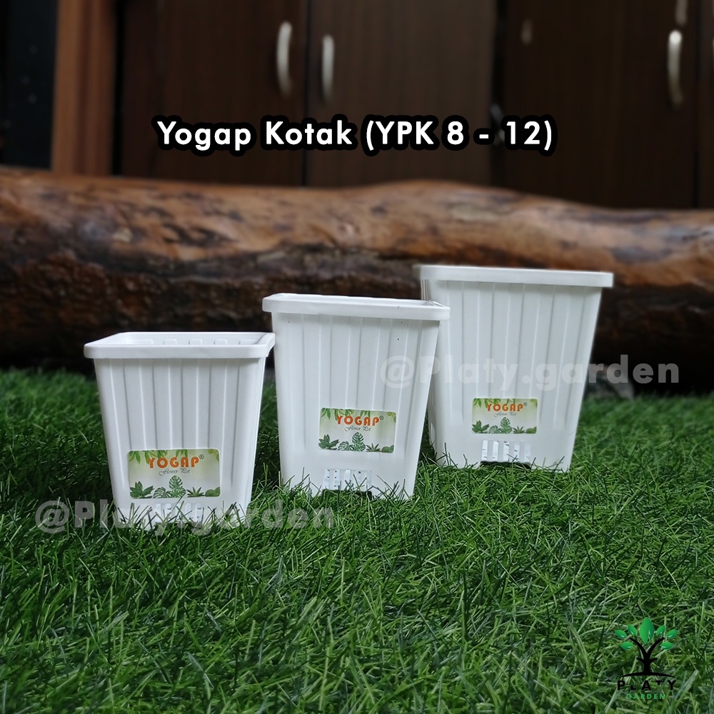 Pot Bunga Tinggi Yogap Kotak  ( YPK 8 - 12 )