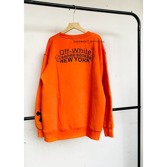 OFF-WHITE X CHROME HEARTS CREWNECK