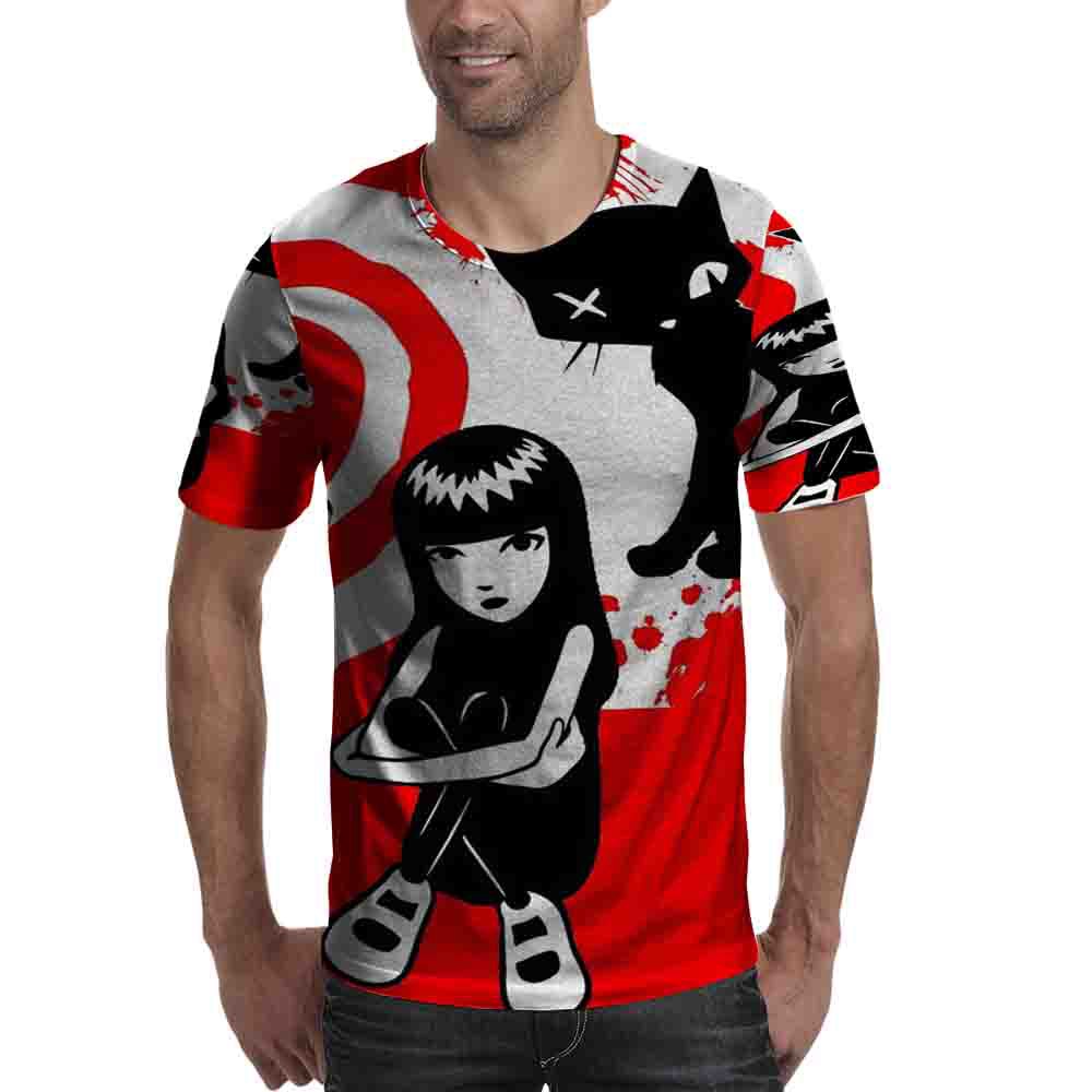 Tshirt Emily the Strange Tshirt Full Print Polyester Dryfit Jersey