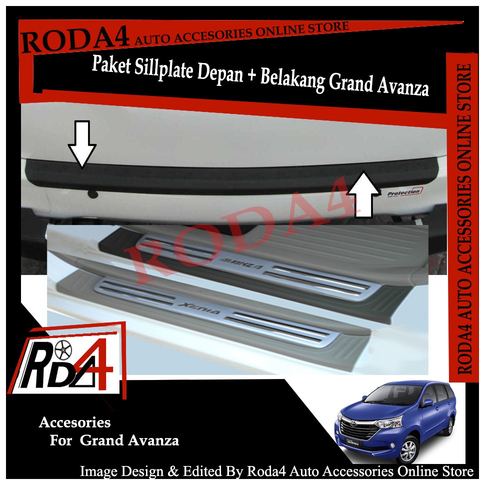 Paket Sillplate - Silplate Samping Belakang All New - Grand Avanza