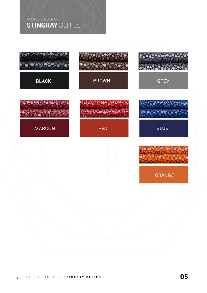 

SORCERY Bracelet COLOR CHART / DAFTAR WARNA - Stingrayskin Series