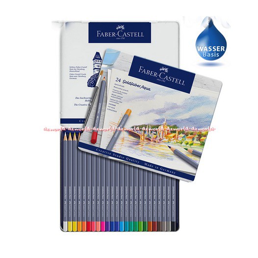 Faber Castell 24 Goldfaber Colour Pencils Pensil Warna