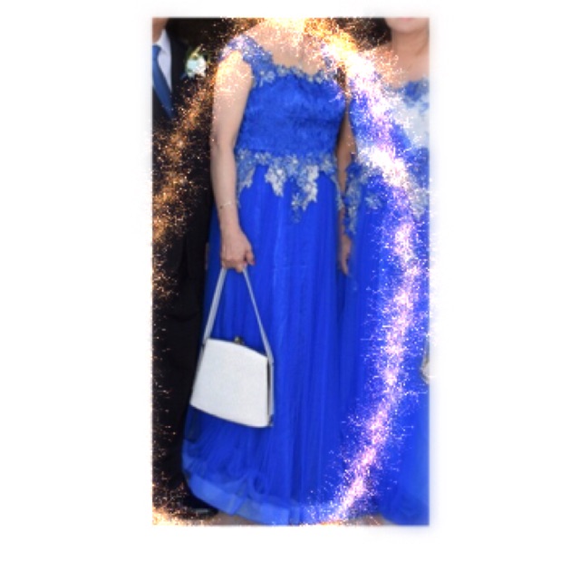 Preloved gaun mama warna biru dongker murah