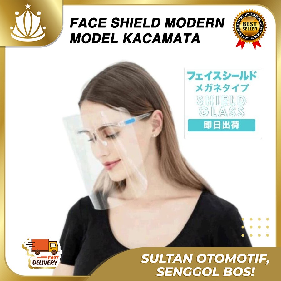 FACESHIELD KACAMATA / Face Shield Pelindung Muka Droplet Bersin Batuk