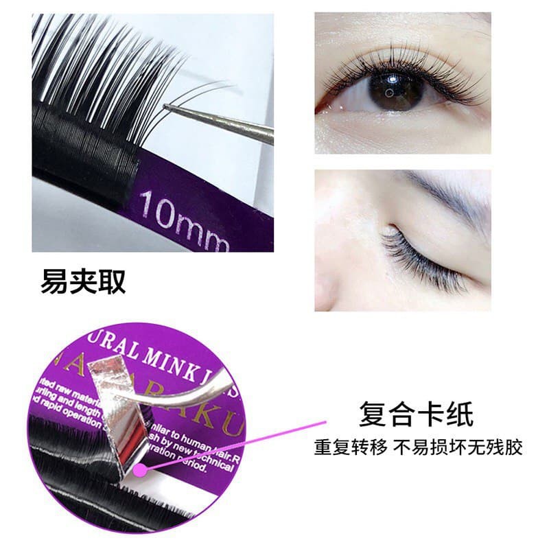 Love Fashion - Nagaraku Lentik D Mink Lashes Premium Eyelash Extention Sambung Bulumata 1 Kotak 1 Size