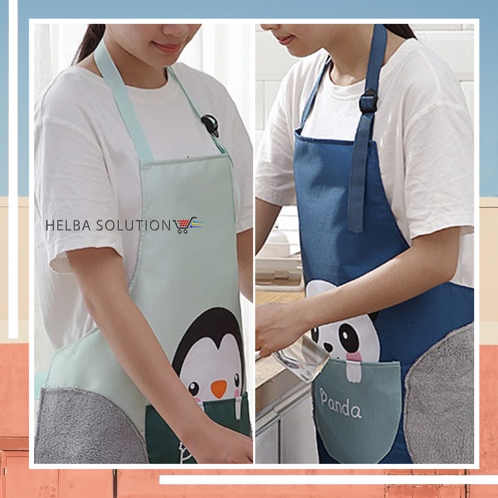 Celemek Masak Apron Dapur Premium Anti Air Clemek Koki Barista Chef Waiters Waterproof