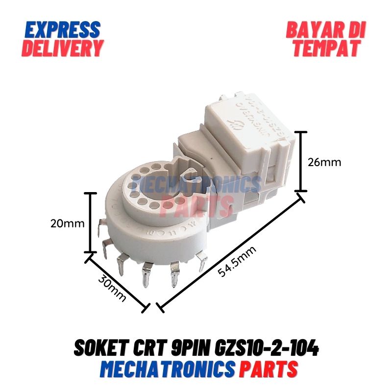 Soket CRT 9Pin GZS10-2-104