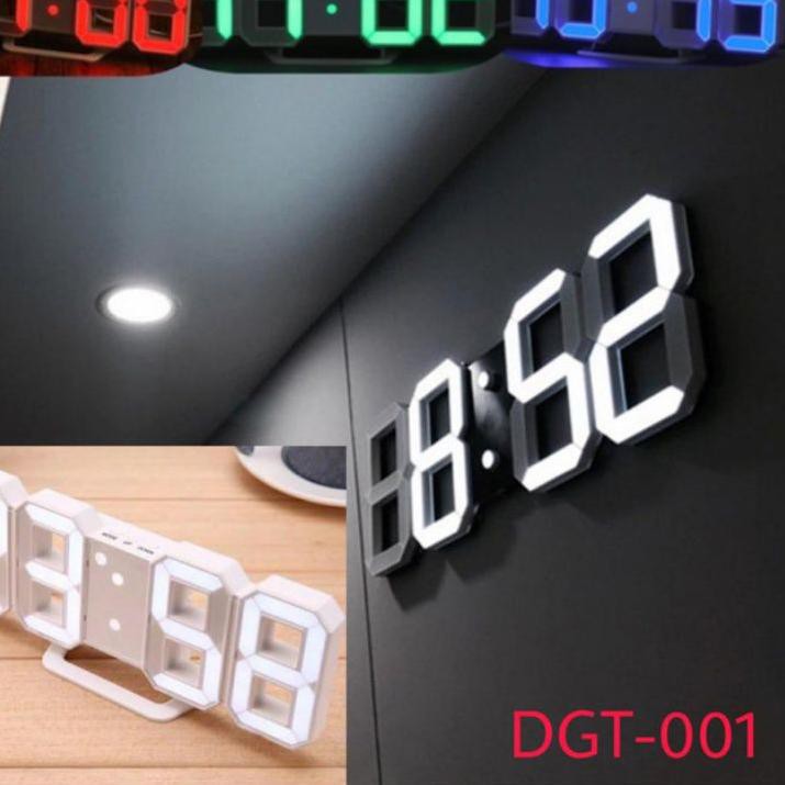 ✩ jam dinding led 3d/jam meja led 3d/jam dinding digital 3d/jam meja digital 3d ➫