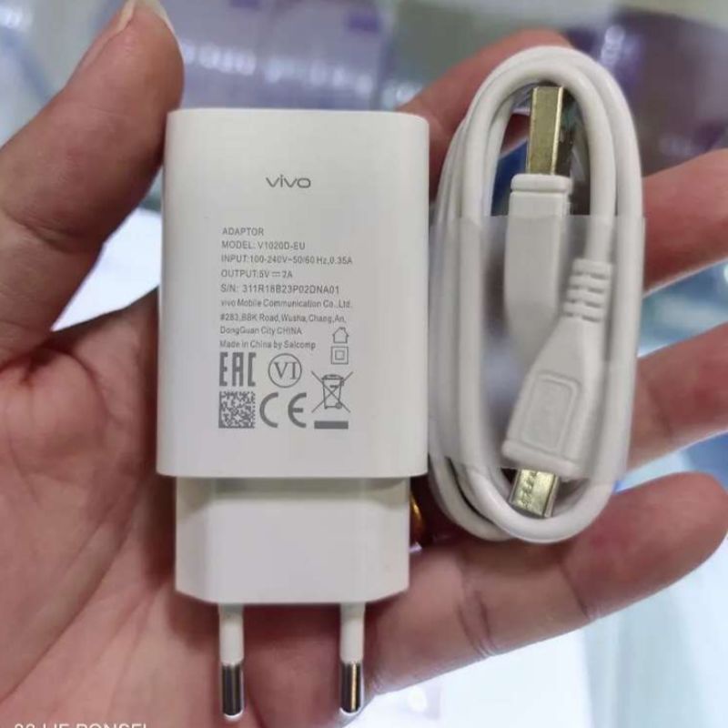 FLASH CHARGER VIVO MICRO FAST CHARGING 2A VIVO S1 Z1 PRO V15 Y91 Y93 Y12 Y15 Y17 Y19 Y12S Y20 Y20S [2in1 SUIT]