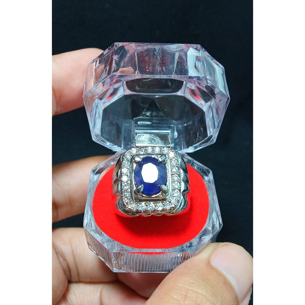 CINCIN BATU BLUE SAFIR ASLI