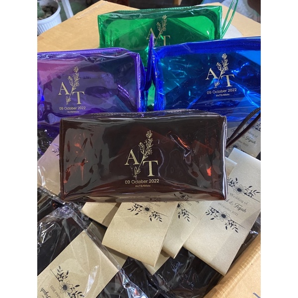 ECER / beli Ecer dompet kubus jelly / pouch kosmetik bahan jelly / dompet kosmetik mika / pouch mura