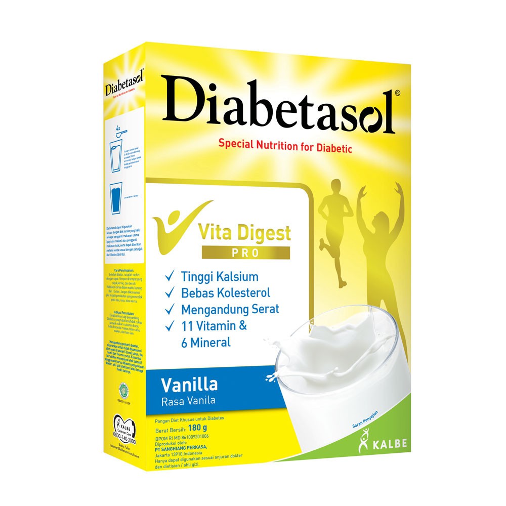 Diabetasol Vanila Susu Formula 180 gram