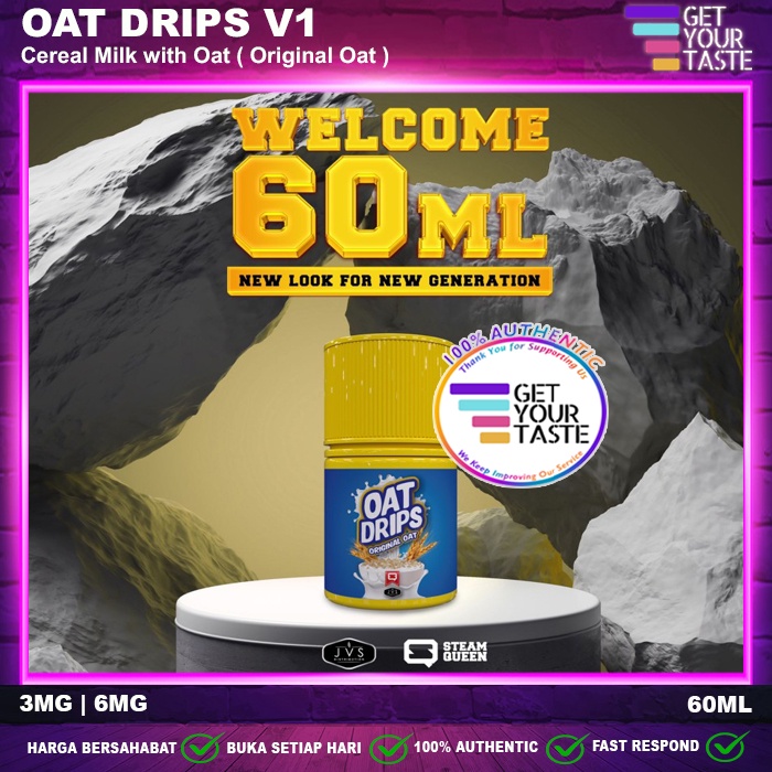 Liquid Oat Drips V1 Original Oat 60ML by JVS x SteamQueen