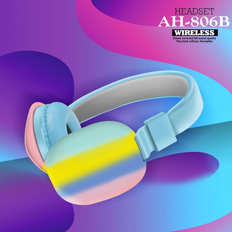 AH-806B Headphone Bando Bluetooth COLORFULL