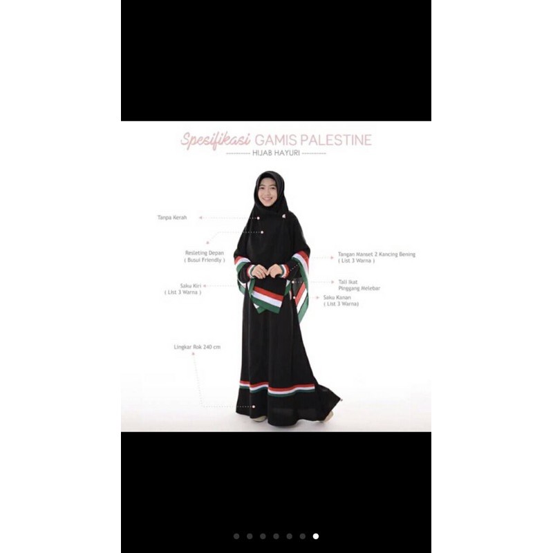 Gamis Palestina Ori Hayuri Preloved