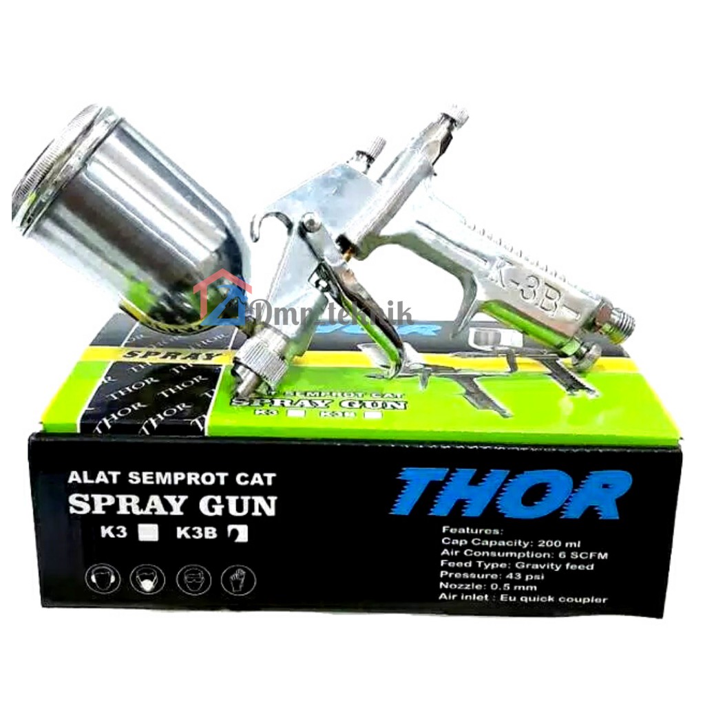 Spray Gun THOR K3 R3 Tabung Atas - Spraygun K3B K 3