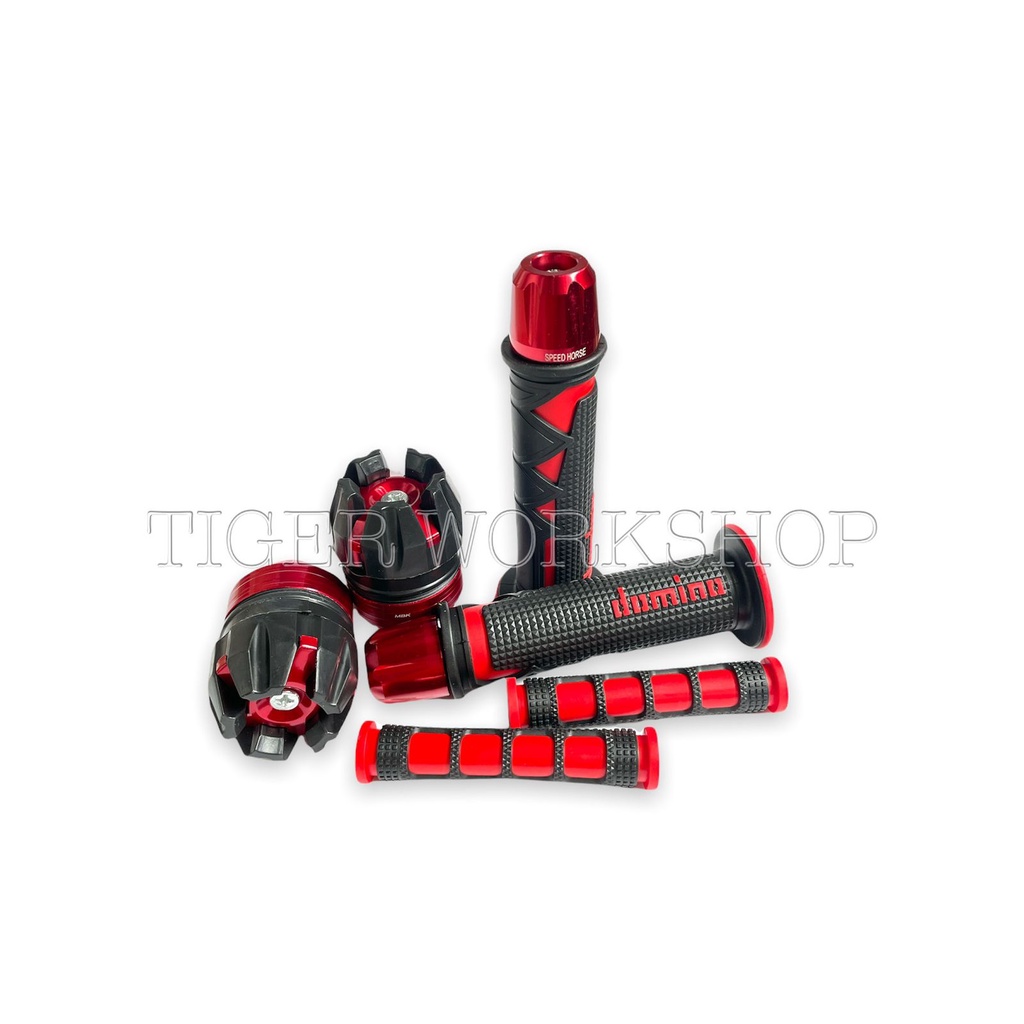 paket variasi motor 4in1 handgrip shark jalu stang bandul karet handle jalu as untuk semua jenis motor