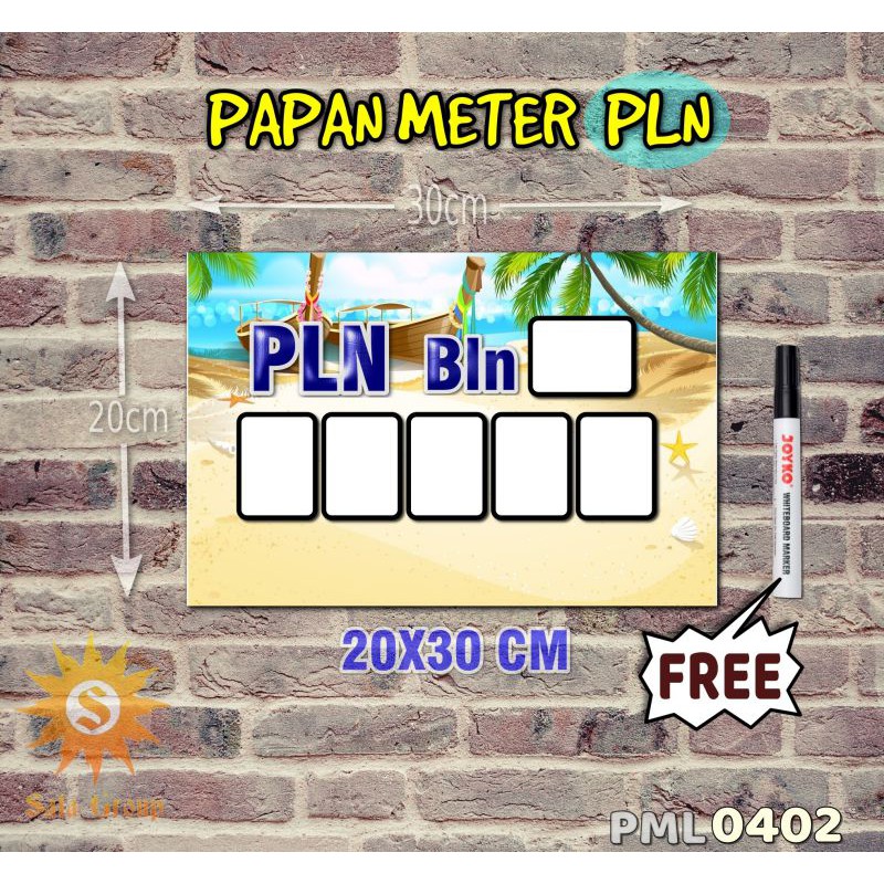 

Safa Papan Meter Listrik PLN PAM motif Unik - Tropical 02