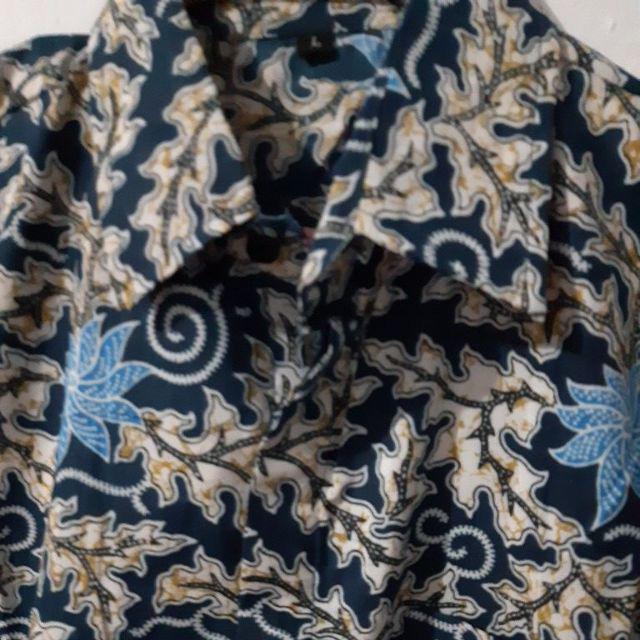 Bswart Batik Hrb026 Kenongo Hem Pendek Padi Pekalongan M L Xl Batik Pria Murah Modern Grosir