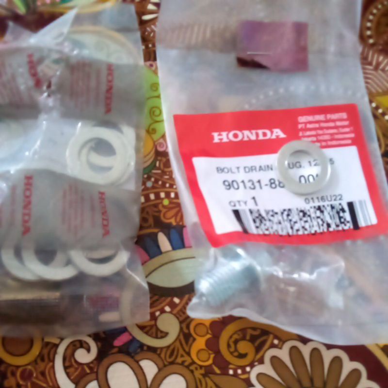 Baut Oli Ring PCX 150 Vario Beat Matic Original Honda
