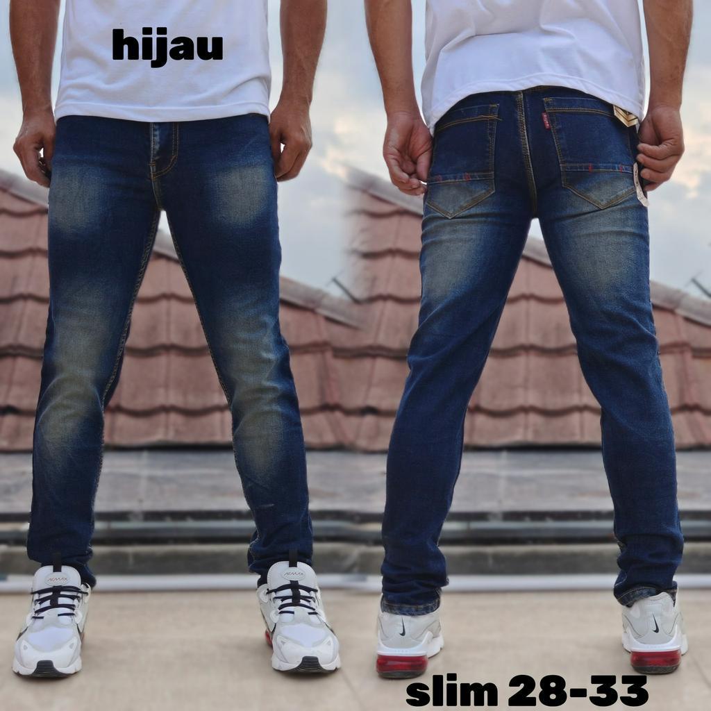 GEVAR Celana Jeans Slimfit Pria Jeans Panjang Pria