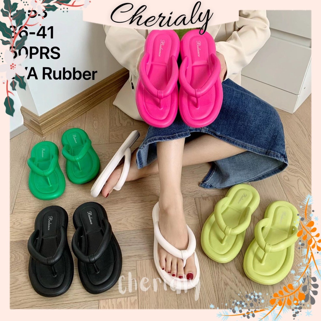 EVA Sandal Jepit Wanita Bahan Empuk Ringan EVA Spons Elastic Import BKK Sol Rubber Anti SLip D-53