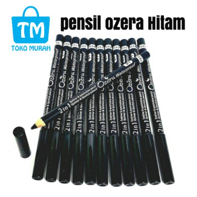 PENSIL OZERA HITAM / PEN OZERA 2IN1 EYELINER EYESHADOW