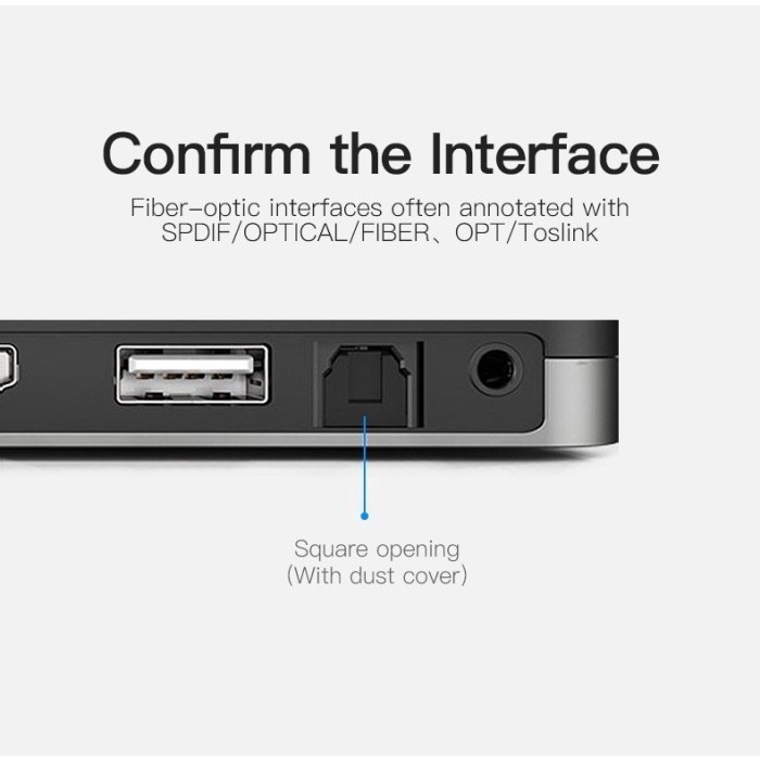 Vention Kabel Audio Digital Optical Toslink Audio Optik 3M - BAEBI