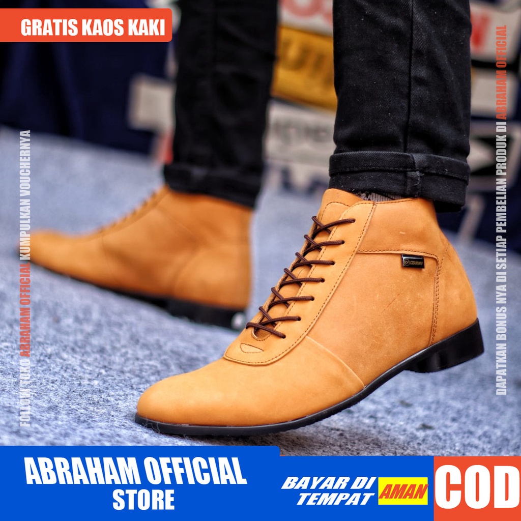 MAX Sepatu Formal Pria Sepatu Pria Casual Pria Kulit Asli Sepatu Pantofel Pria Sepatu Kasual Cowok / Cowo Oxford Kerja Kantor Kuliah Kondangan Gaya Keren Kekinian Original Murah Terlaris