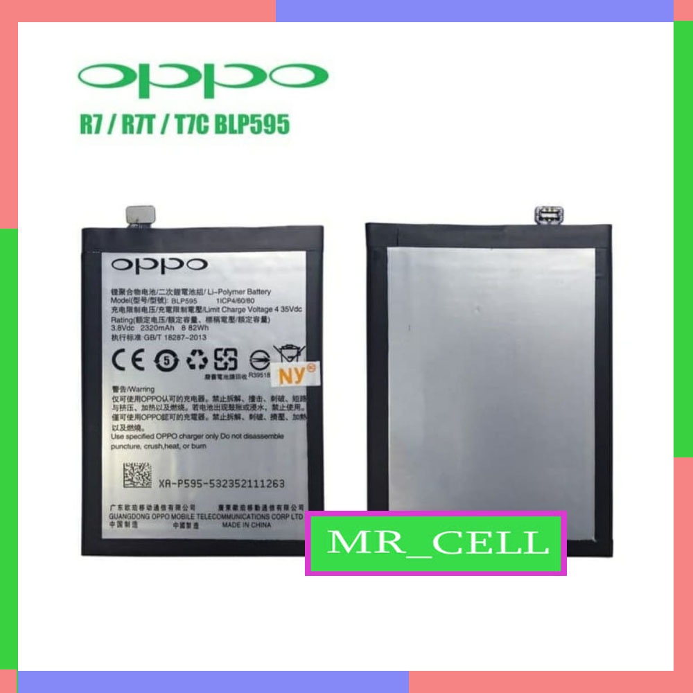 Baterai Original Oppo R7 R7T R7C BLP595