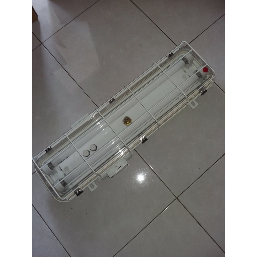 LAMPU TL FLUORESCENT MARINE 2X20  RENG BESI BELUM TERMASUK KOMPONEN