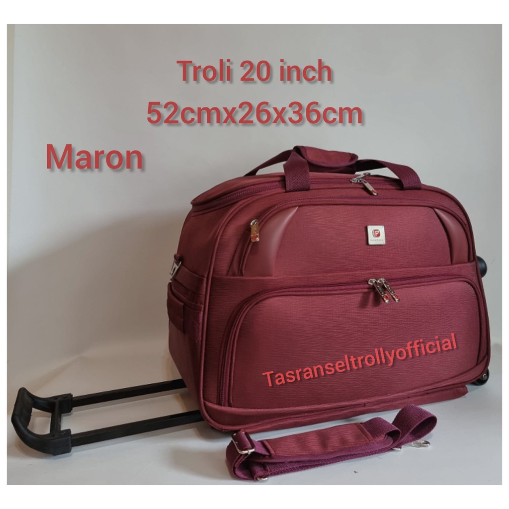 Tas Pakaian Troli Polo Interclub 52cmx26x36cm ukuran medium original8