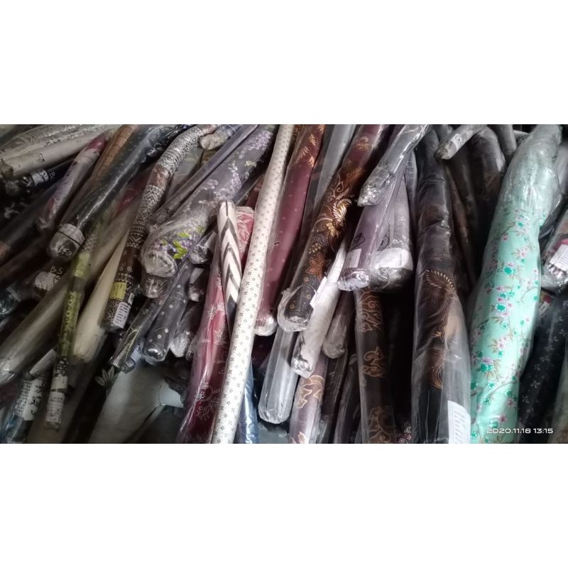 kain batik banyak motif kiloan, batik kiloan