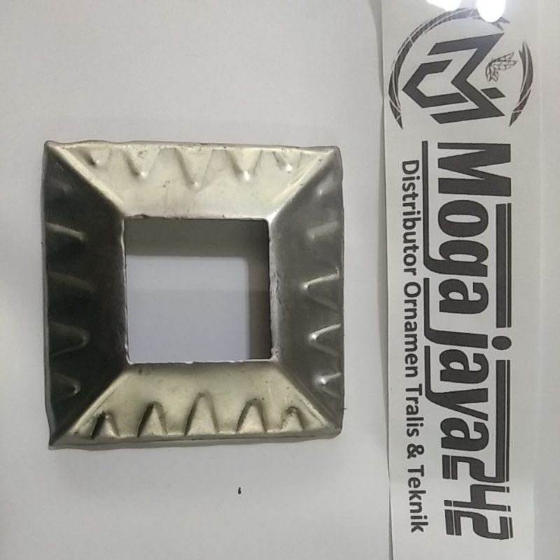 Ring hollow 40x40 mm aksesoris pintu pagar besi tempa