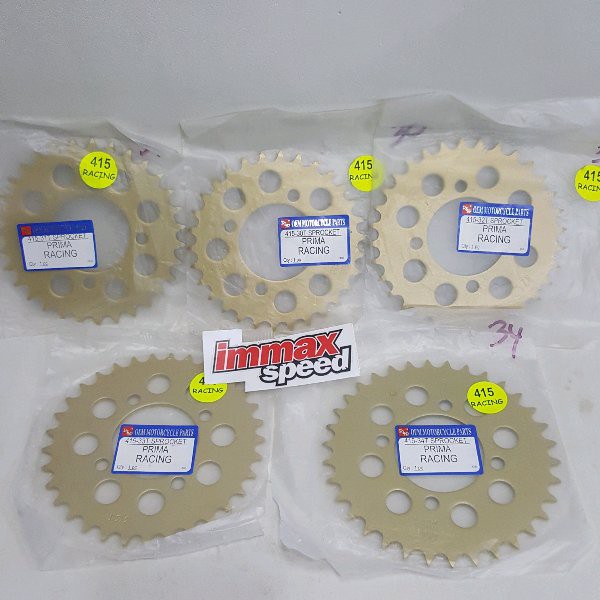 Sprocket Gir Gear Belakang 415 41 42 43 44 45 RIKO GOLD Baja RX king Jupiter Z MX shogun sss satria