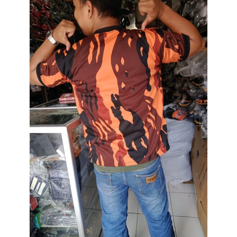 Kaos loreng pemuda pancasila want Army