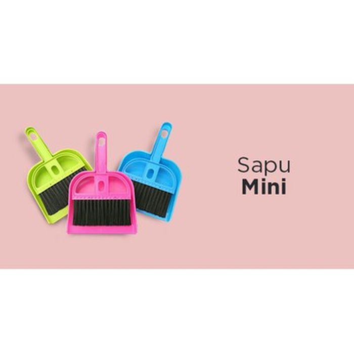 SAPU MINI + SEROKAN / Sapu Mini Set Serok Cikrak Kecil
