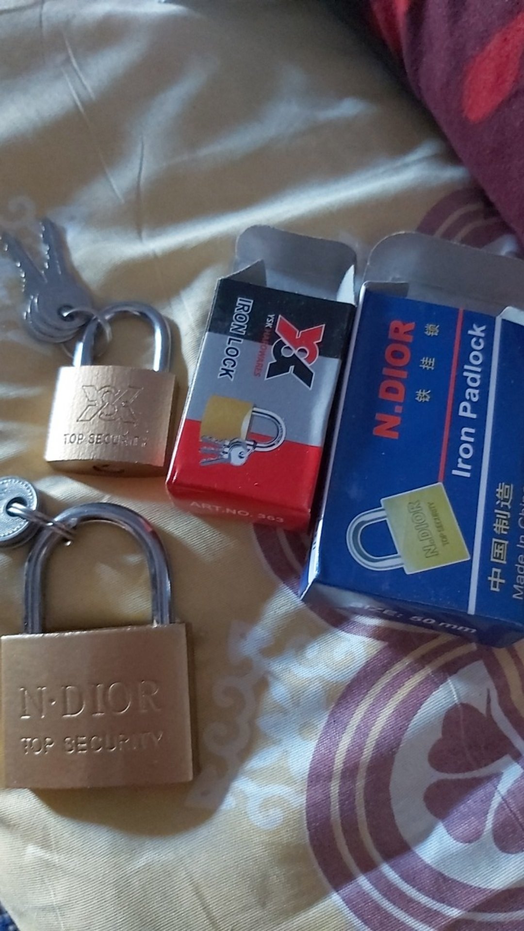 [terlengkap] Gembok 20mm, 25mm, 30mm, 40mm, 50mm Oliq Gembok Koper Kuning