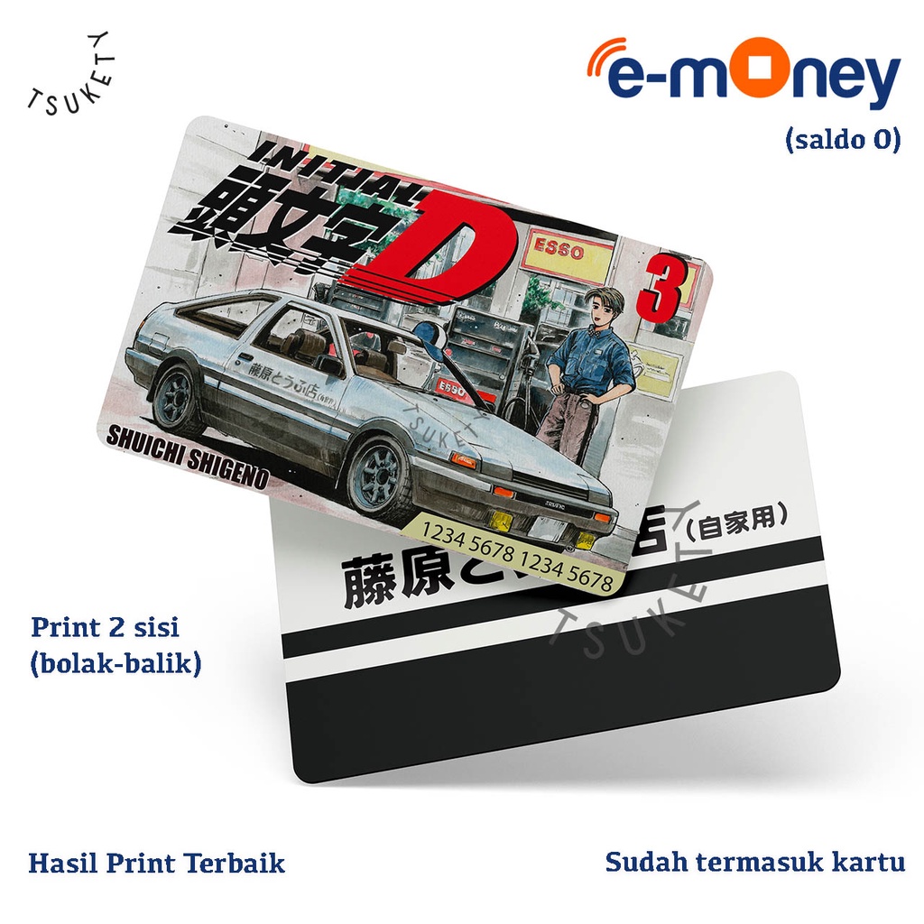 kartu emoney Initial D Fujiwara Tofu Shop