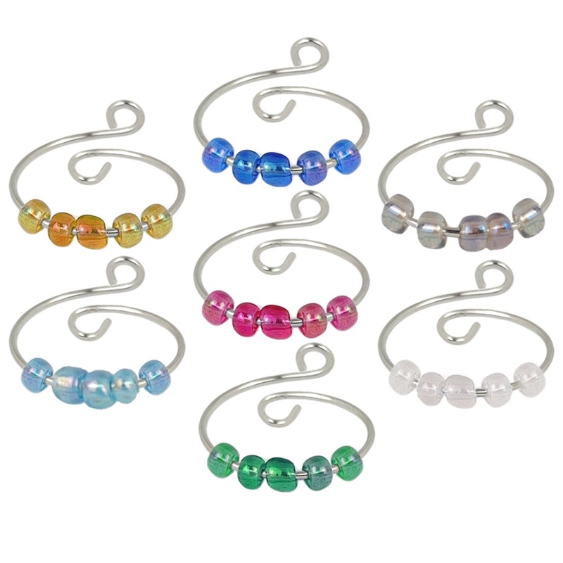 Mainan Fidget Ring Manikmanik Kreatif Dapat Berputar Untuk Penghilang Stress