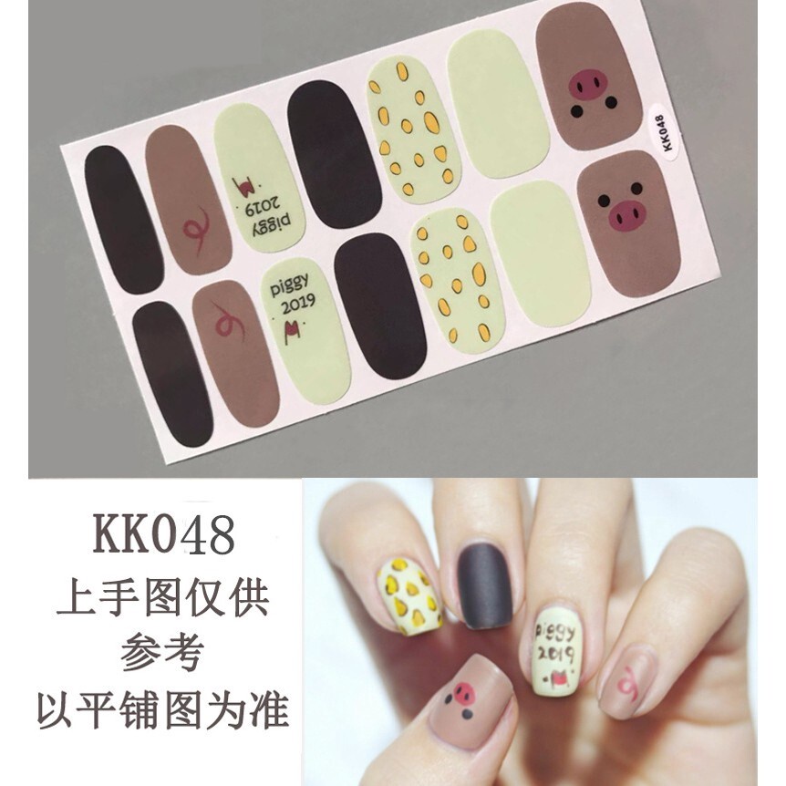 HZ Stiker Kuku Palsu 3d Bahan Akrilik Untuk Nail Art