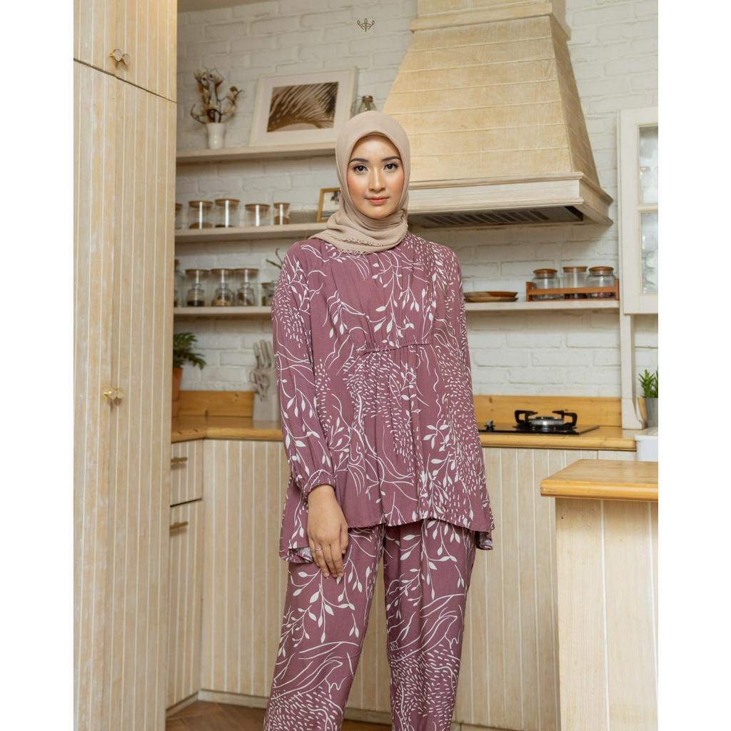 Wimi.id Luvia Long Pjs | Baju Ibu Hamil dan Ibu Menyusui