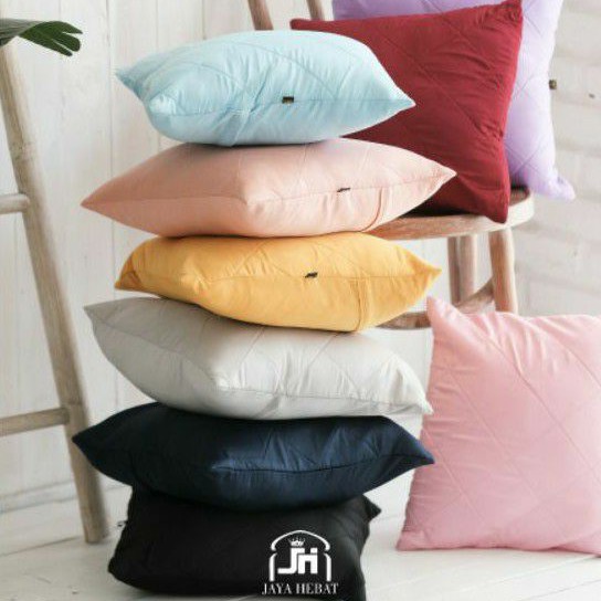 SARUNG BANTAL SOFA SATIN PREMIUM MEWAH 40X40 COVER SARUNG