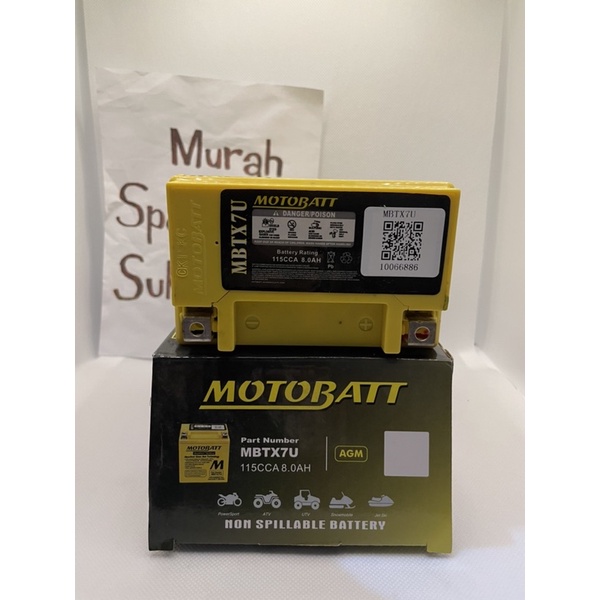 AKI MOTOR HONDA CBR 250 MOTOBATT MBTX7U AKI KERING