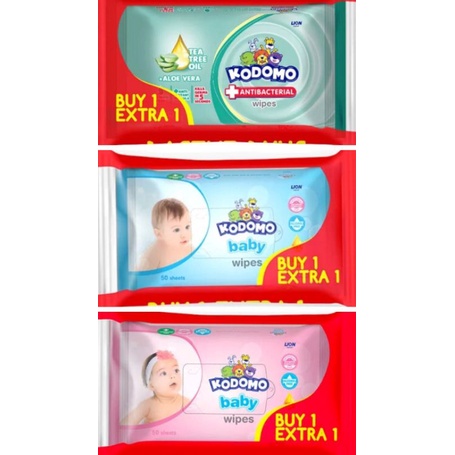 (2 X 50 sheet)  kodomo baby wipes