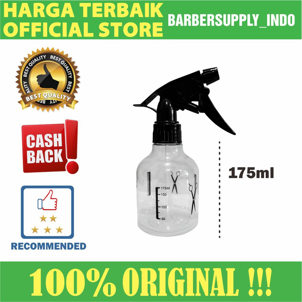 BOTOL SEMPROTAN AIR / BOTTLE WATER SPRAY 175ML BARBER PANGKAS SALON