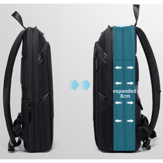 Tas Bange BG77115 Slim Backpack Pria Ransel Laptop 15.6&quot; Expandable