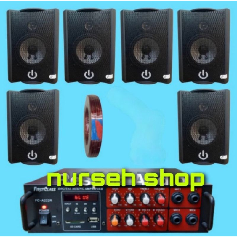 Jual Paket SoundSystem 6 Speaker buat Kantor Cafe dll