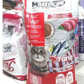 GRAB/GOJEK MARKOTOPS 20 KG - MAKANAN KUCING - CAT FOOD MARKOTOPS 20 KG - RASA TUNA