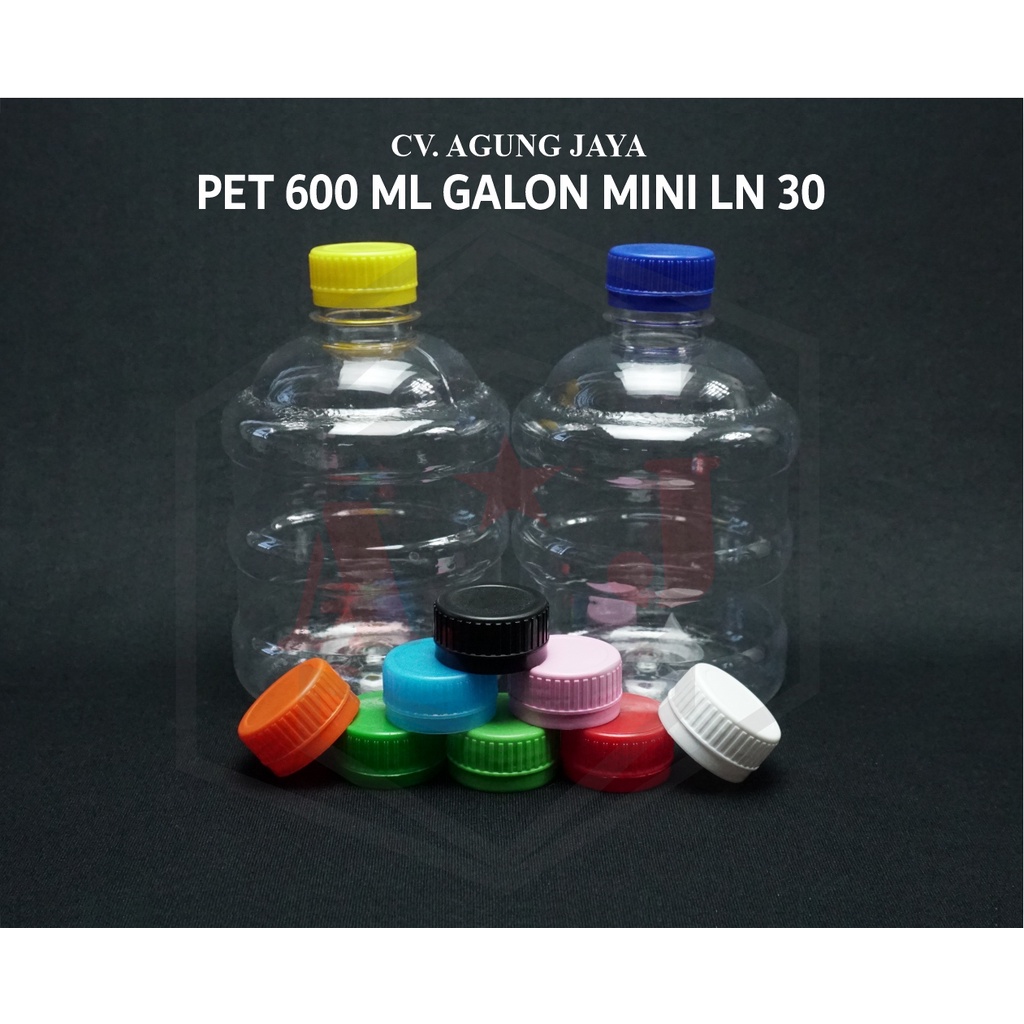 Botol Galon Mini 600 Ml/ Botol Plastik Galon/ Botol Aqua Galon Mini/Yk